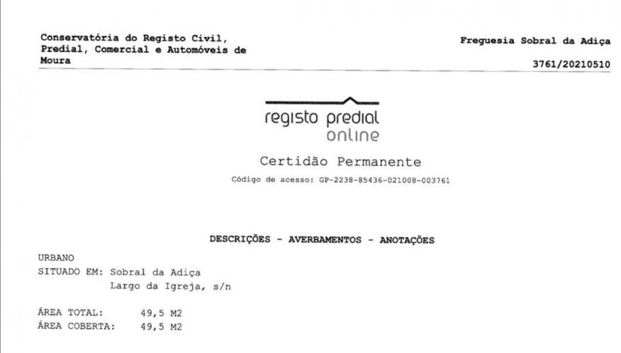 Legalização de Edifícios - Casa Mortuária