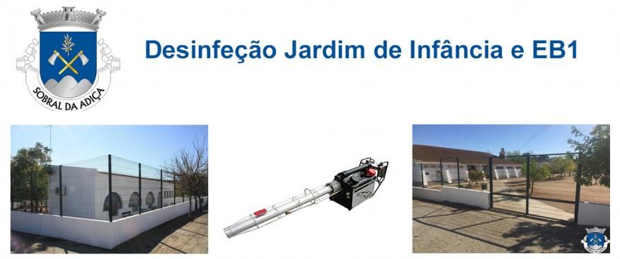 Desinfeção do JI e EB1