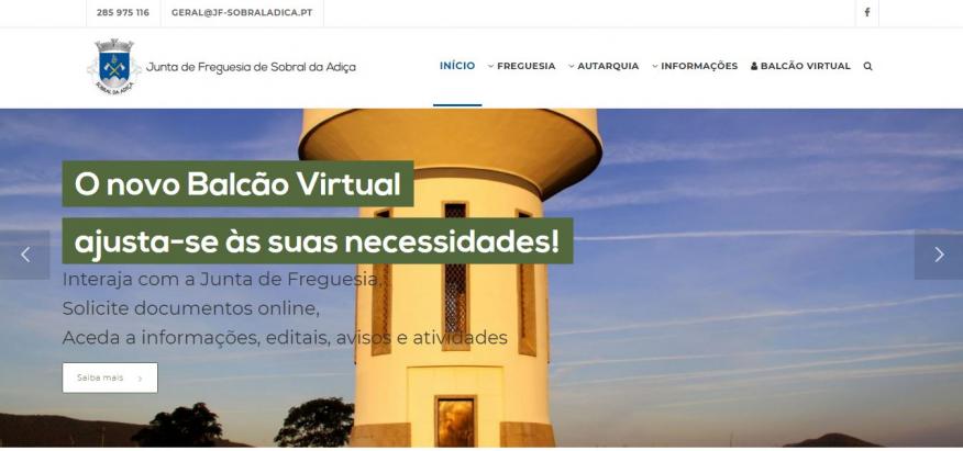 Renovação do WebSite da Freguesia