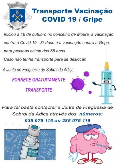 Informação: Transporte Vacinação Covid 19 / Gripe