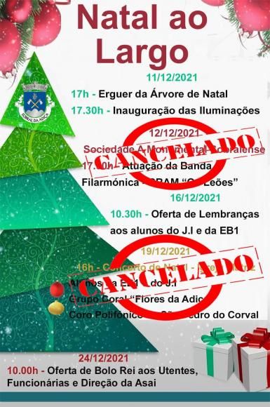 Informação - Atividade Natal ao Largo 2021